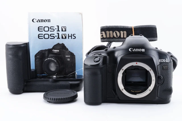 Count 317[Near MINT] Canon EOS-1V HS 35mm SLR Film Camera Body PB-E2 black JAPAN
