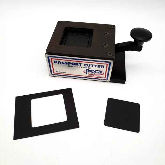 PECA PPC-404 2x2 2" US Passport Cutter Photo ID Square Picture Die Cutter Tool