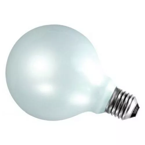 Large 95mm & 80mm Decor Globe Opal Light Bulb Lamp - ES E27 - Dimmable - Warm