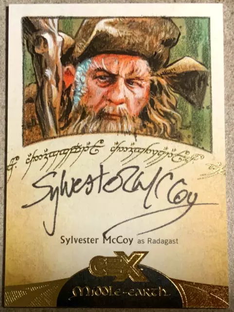 CZX Middle Earth  Sketch & Autograph Sylvester McCoy Sketch By Brandon Kenney