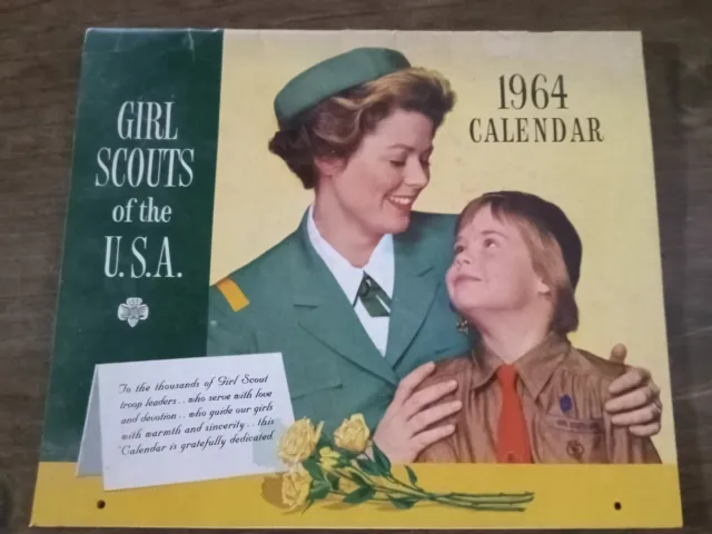 vintage girl scout calendar
