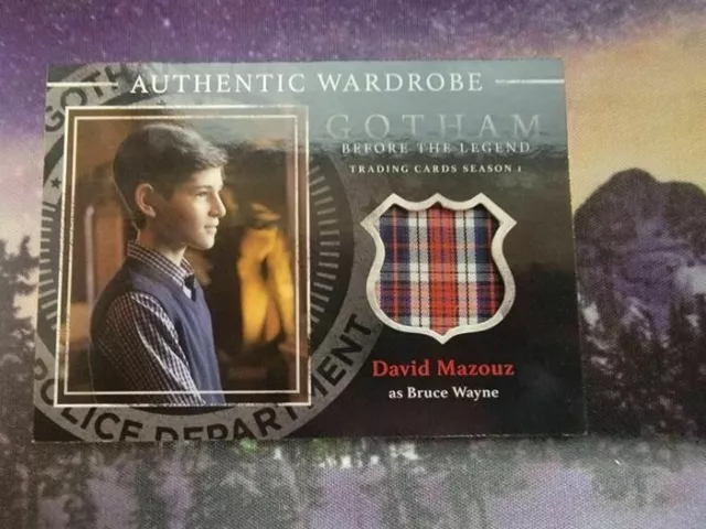 2016 Cryptozoic Gotham Season 1 David Mazouz as Bruce Wayne Wardrobe Card M02