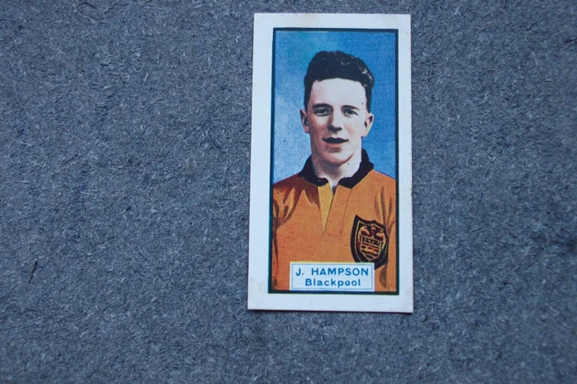 D.C Thomson Footballers/ Cars 1930  J.HAMPSON (Blackpool) Card No 2