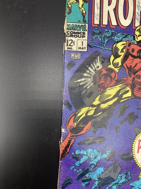 Marvel Comics 1968 Invincible Iron Man #1 Big Premiere Issue Original 1st MCU 6