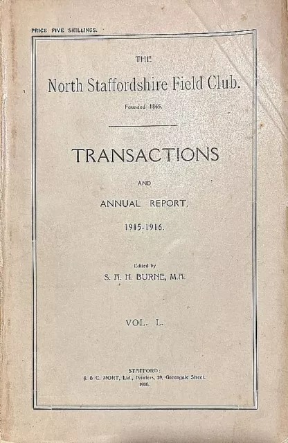 The North Staffordshire Field Club. Transactions and Annual Report 1915-1916