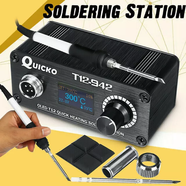T12-942 Mini OLED Digital Soldering Station T12-907 Handle +T12-K Tip:0J BF