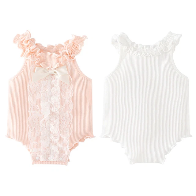 Infant Baby Girls Romper Toddler Jumpsuit Sleeveless Casual Summer Bodysuit Tops