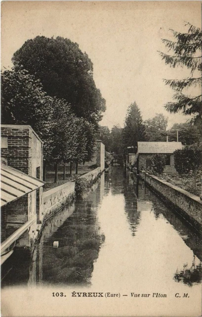 CPA EVREUX Vue sur l'Iton (1148397)
