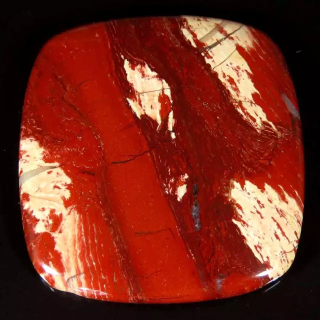 50.60Cts 100%Natural Red Snake Skin Jasper Cushion Cab 29x32x4mm Loose Gemstone