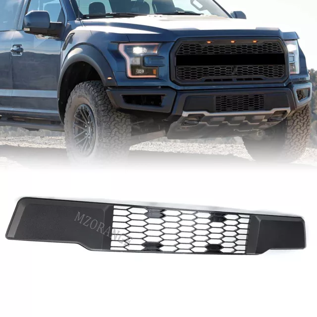Raptor Style Front Bumper Grill Hood Grille For Ford F150 F-150 2017-2020 Black 2