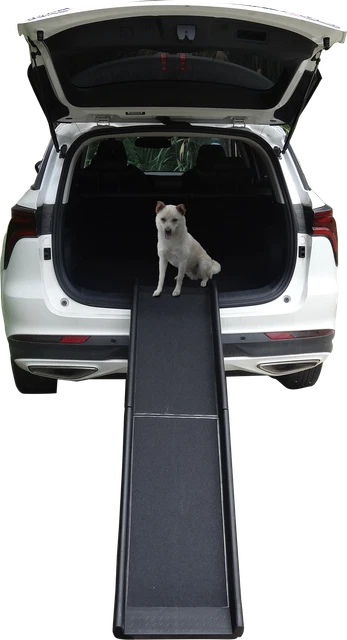 Auto PKW Hunderampe Einstieghilfe Anti Rutsch klappbar Schwarz 155x40cm bis 90Kg