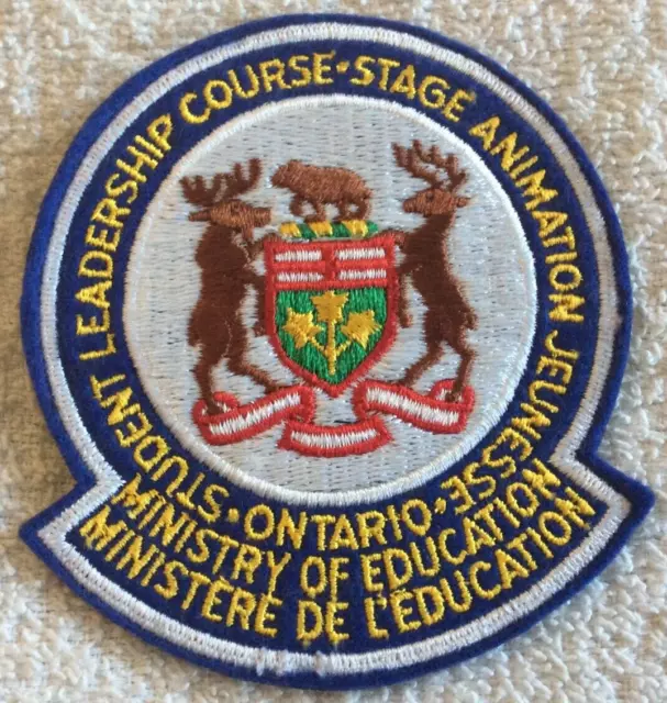 Ministry of Education Student Leadership Course Stage Animation Ontario Patch