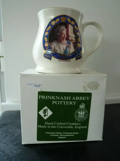 Prinknash Abbey Pottery - Queen Elizabeth Ii Golden Jubilee Commemorative Mug