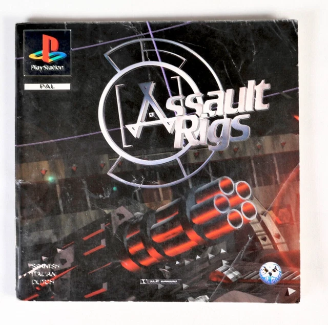 Jeu ASSAULT RIGS Pour PlayStation 1 - Version PAL Multilingue - Etat Correct, Manuel Inclus
