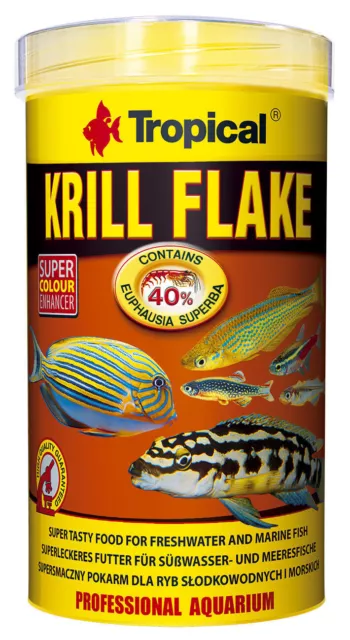 Tropical Krill 40% Flocons De 1000 ML Farbverstärkendes Nourriture pour Poisson