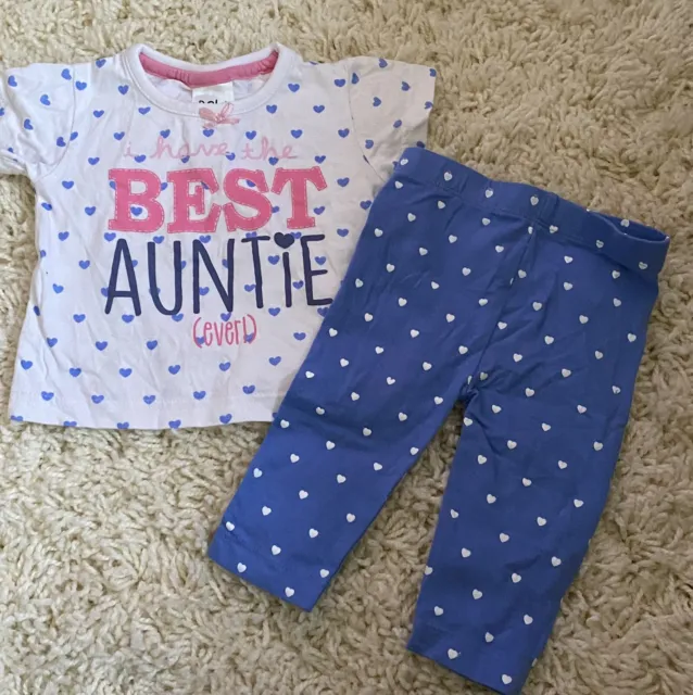 Baby Girls 3-6 Months Clothing Build A Bundle Peacocks Top & Leggings Outfit Set