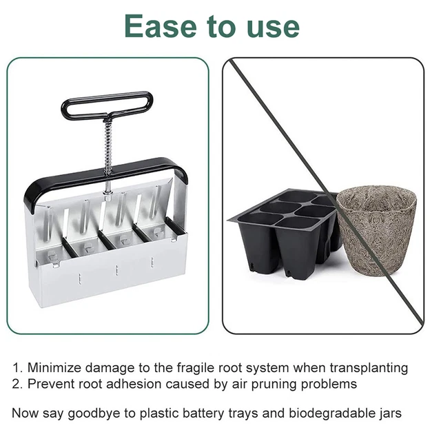 MANUAL SOIL BLOCK Maker Soil Blocker Soil Blocking Tool for Seedlings