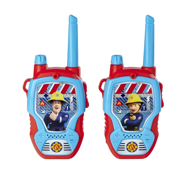 Dickie Toys Fireman Sam Walkie Talkie - 2 Radios Pour Enfants Dès 4 Ans, Portée 100m