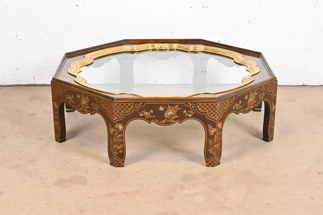 Baker Furniture Far East Collection Hollywood Regency Chinoiserie Cocktail Table Baker Furniture Far East Collection Hollywood Regency Chinoiserie Cocktail Table