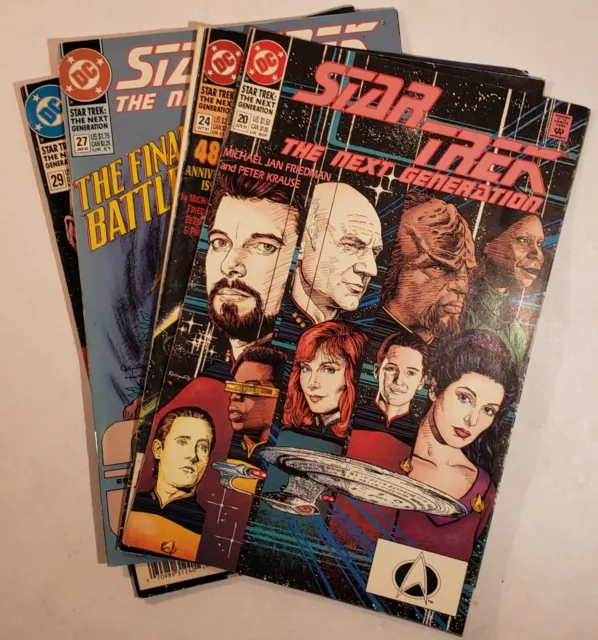 Star Trek Next Generation #20,24,27,29 1991-92 4 Issues DC Comics