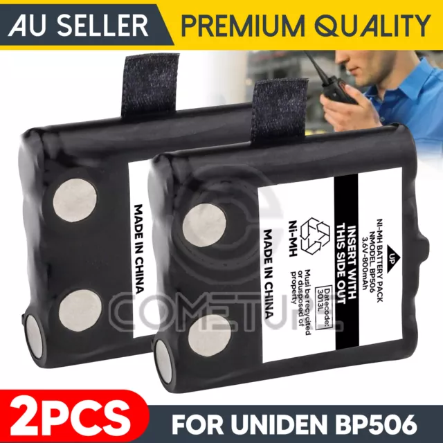 2x BP506 Compatible Replacement Battery To Suit Uniden UH510-2 Handheld Radio AU