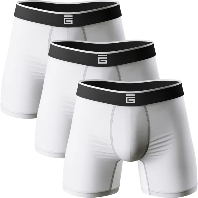 INNERSY Mens Boxers Shorts Multipack Cotton Underpants with Fly Anti  Chafing of