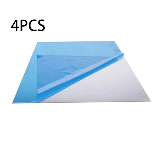4x Acrylic Mirror Tiles Wall Sticker Rectangle Self Adhesive Stick Home Decor