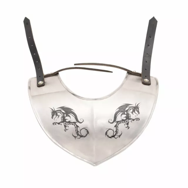 Medieval Knight Gorget Neck Armor Renaissance SCA Larp Cosplay Chest Accessory