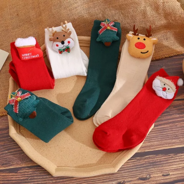 Soft Christmas Socks Cartoon Animal Cotton Socks New Mid Tube Sock  Baby