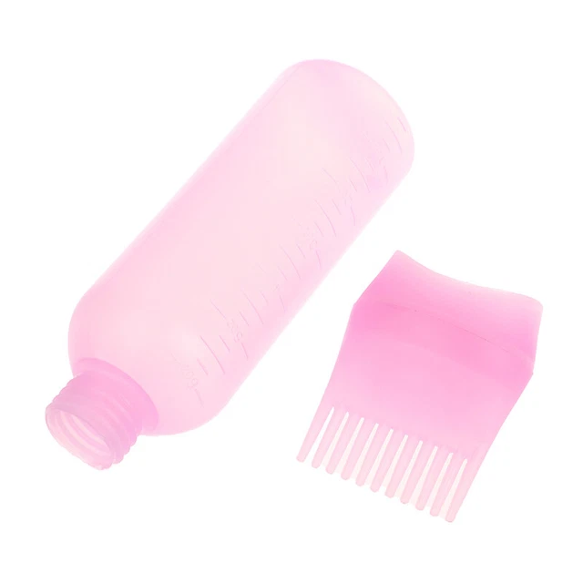 120ml Plastic Hair Oil Applicator Bottle Refillable Hairdressing Shampoo Bottle