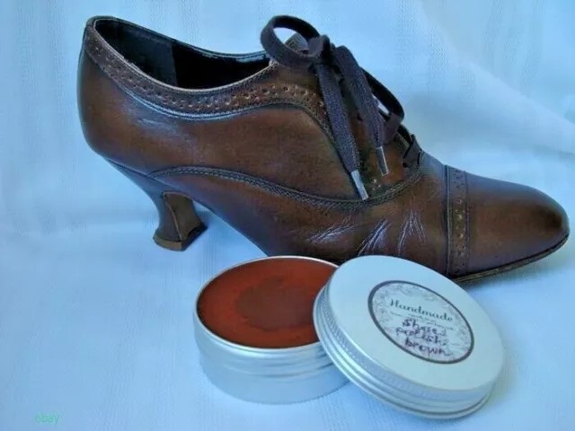 100% Organic Handmade Natural Shoe Leather Protector Polish Conditioner Brown