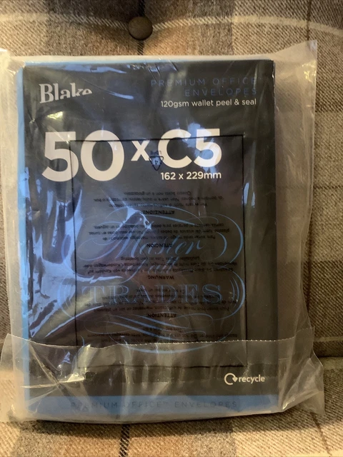 Buste da ufficio Blake Premium C5, bianche, buccia e sigillo, confezione da 50, nuove con scatola