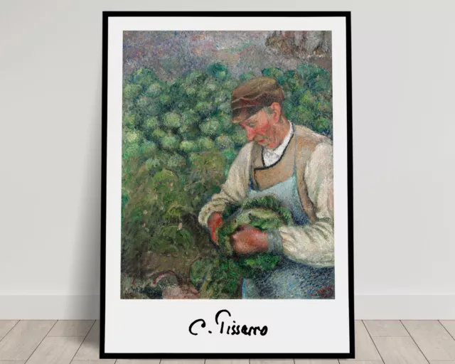 Camille Pissarro: le Jardinier, Vieux Paysan avec Chou, Affiche Décoration