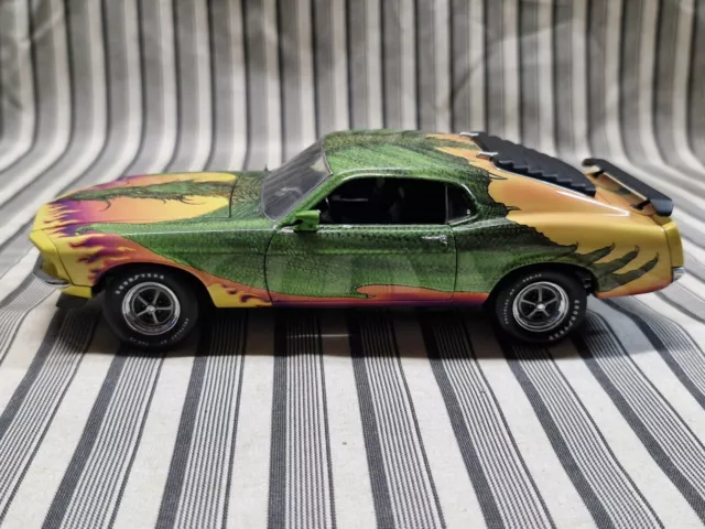 Franklin Mint Michael Whelan 1969 Ford Boss 302 Mustang Dragon Power 1:24