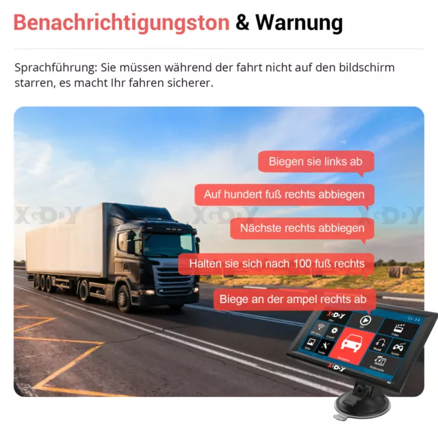 9 Zoll HD GPS Navi Navigation Navigationsgerät für Auto LKW PKW 8G EU DE Karte 3