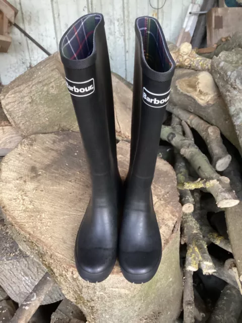 New !   Barbour Quality Ladies Wellington Boots Size UK 6