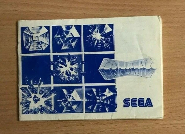 SEGA Mega Drive Instruction Manual - COLUMNS