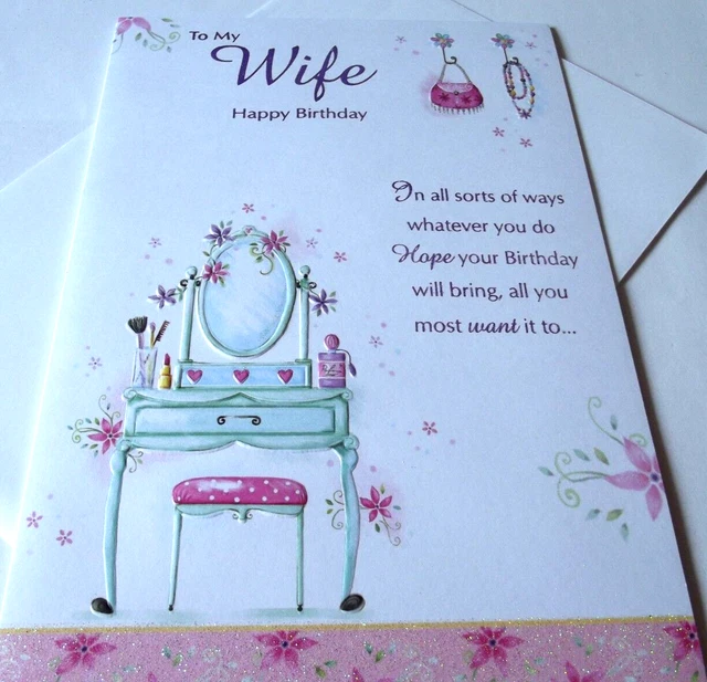 Biglietto Di Compleanno Moglie Fidanzata Mamma Femmina Il Suo - Foto 5