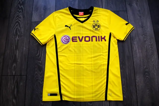 Bvb Borussia Dortmund Home Football Shirt 2013-2014 Soccer Jersey Trikot Large