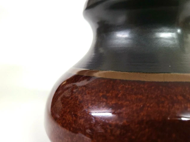 Vtg Large PINCO-7 2084-R High Voltage Ceramic Insulator Brown Porcelain (5.5") 12