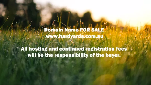 HARDYARDS.COM.AU Domain Name for sale - Hard Yards