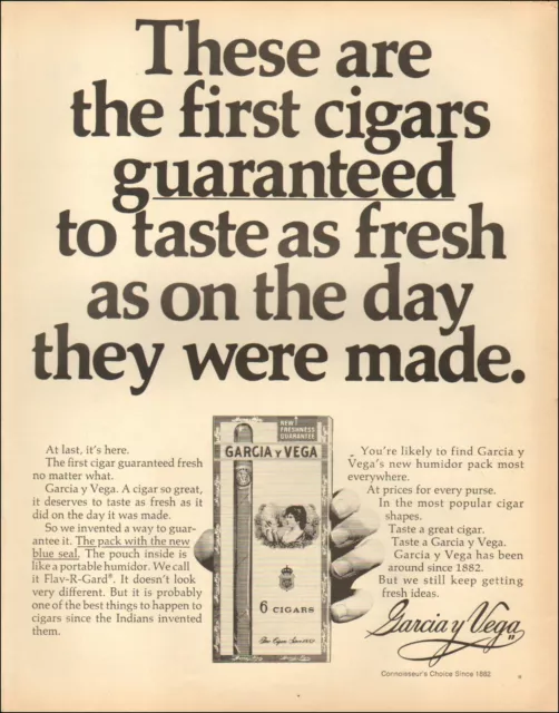 1940's Vintage ad for Garcia Y Vega retro Cigar Box Photo   04/21/22