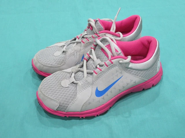 Ragazza’S Nike da Corsa Scarpe Rosa & Argento Grigio Misura 5Y 5 Ragazzi