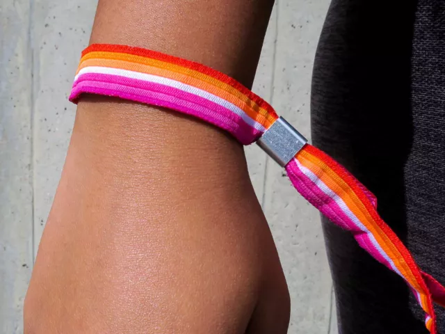 Lesbian Lesbisch lgbtq Festivalband CSD Armband Pride Gay lgbt Bändchen