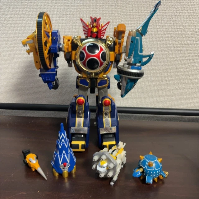 POWER RANGERS NINJA Storm Hurricaneger DX Megazord 5p Set Senpujin ...