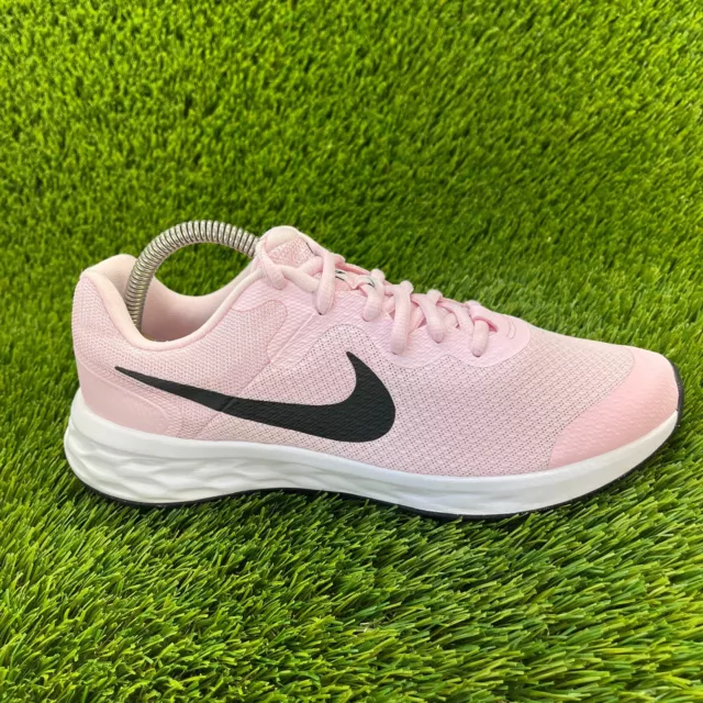 Nike Revolution 6 Girls Size 7Y Pink Running Athletic Shoes Sneakers DD1096-608