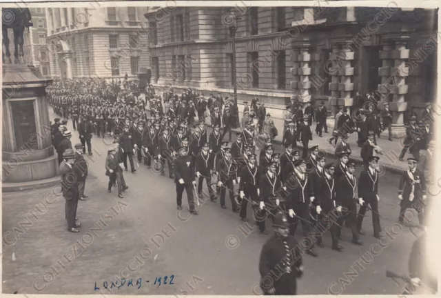 1922 Londra Onoranze Milite ingoto Marinai MARINA MILITARE ITALIA Foto