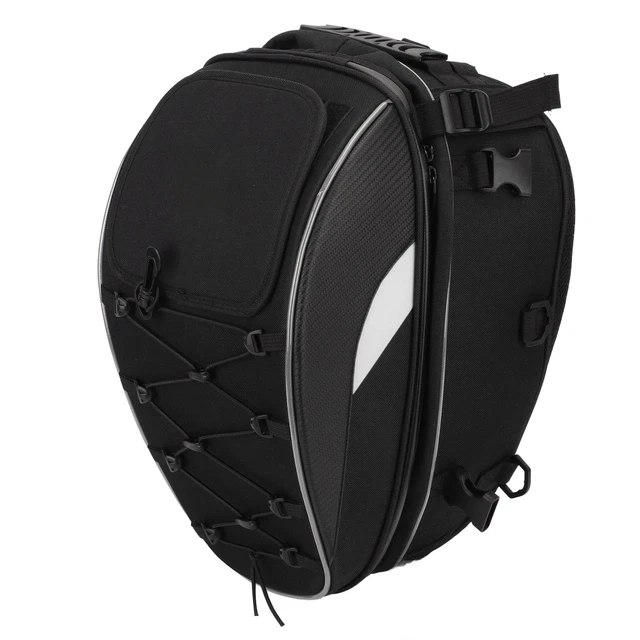 (Blanc) Sac De Casque Sac Portatif De Queue De Moto De Grande Pièce