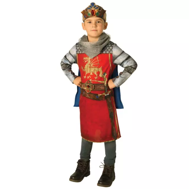 Niños Rey Arturo Caballero Medieval Lord Histórico Disfraz