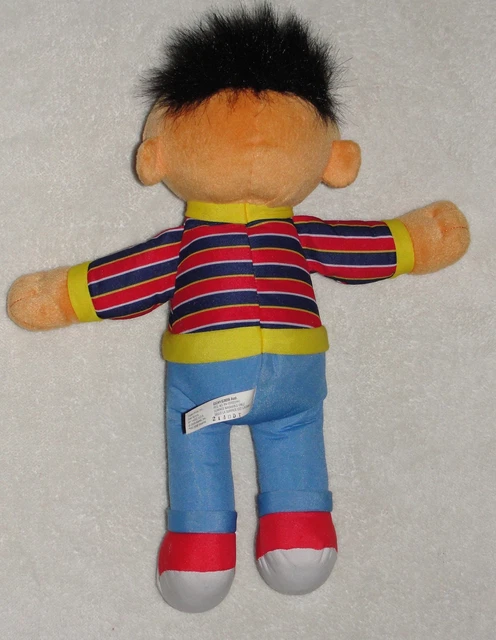 Sesame Street Plush Ernie Doll Mattel Fisher Price Stuffed Toy 15" 2009 2